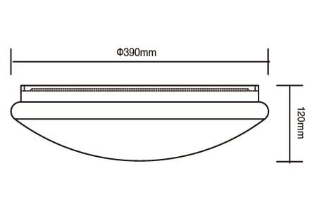 Đèn trần LED LED-CES30DSW Bản vẽ